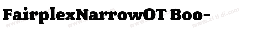 FairplexNarrowOT Boo字体转换